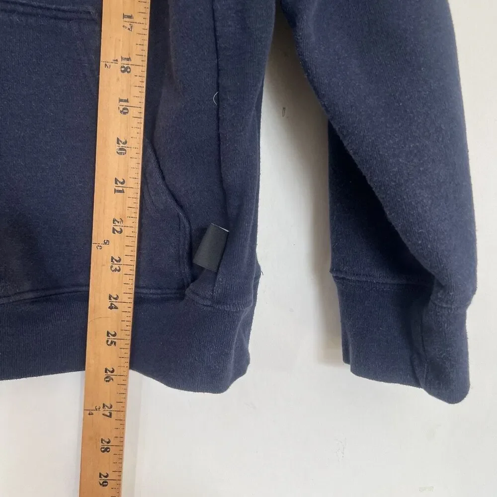 Patagonia Sweater Men's Hoodie Size Small Uprisal  Navy Blue Striped Long Sleeve